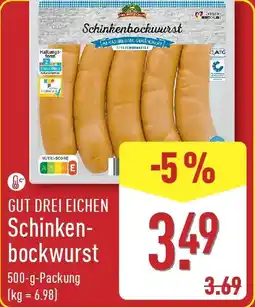 Aldi Nord GUT DREI EICHEN Schinkenbockwurst Angebot