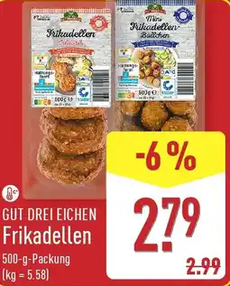 Aldi Nord GUT DREI EICHEN Frikadellen Angebot