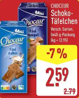 Aldi Nord CHOCEUR Schoko - Täfelchen Angebot