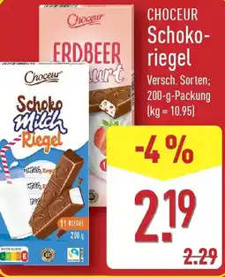 Aldi Nord CHOCEUR Schoko - Riegel Angebot