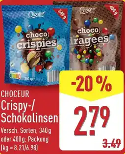 Aldi Nord CHOCEUR Crispy-/ Schokolinsen Angebot