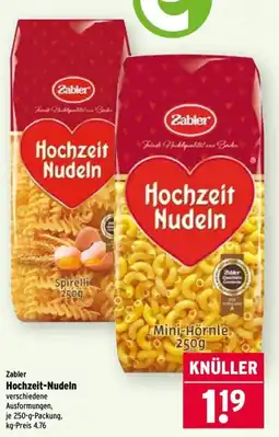 Wasgau Zabler Hochzeit-Nudeln Angebot