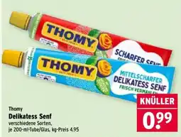 Wasgau Thomy Delikatess Senf Angebot