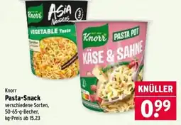 Wasgau Knorr Pasta-Snack Angebot