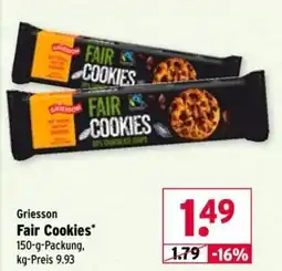 Wasgau Griesson Fair Cookies Angebot