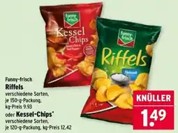 Wasgau Funny-frisch Riffels oder Kessel-Chips Angebot