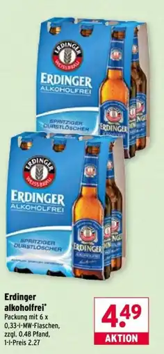 Wasgau Erdinger alkoholfrei Angebot