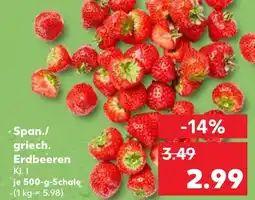 Kaufland Span./griech. erdbeeren Angebot