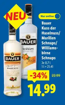 Lidl Bauer kuss der haselnuss schnaps Angebot