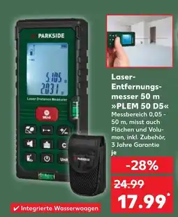 Kaufland Parkside laser-entfernungsmesser 50 m plem 50 d5 Angebot