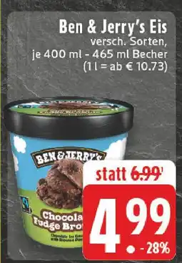 E-Center Ben & jerry's eis Angebot