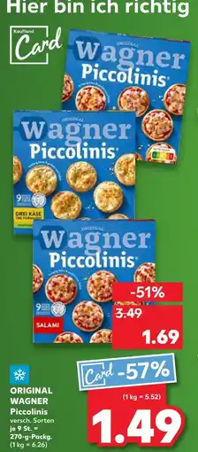 Kaufland Wagner piccolinis drei käse Angebot