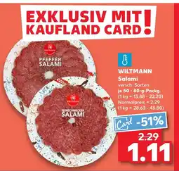 Kaufland Wiltmann pfeffer salami Angebot