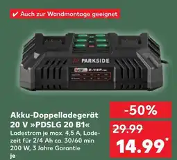 Kaufland Parkside akku-doppelladegerät 20 v pdslg 20 b1 Angebot