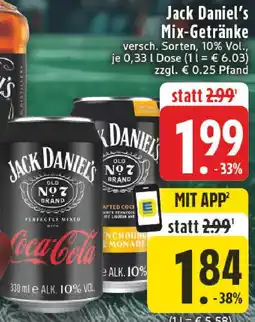 E-Center Jack daniel's mix-getränke Angebot