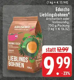 E-Center Eduscho lieblingsbohnen Angebot