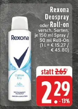 E-Center Rexona deospray Angebot