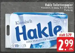 E-Center Hakle klassisch toilettenpapier Angebot