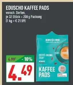 Marktkauf Eduscho kaffee pads Angebot