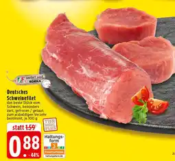 E-Center Meinland edeka deutsches schweinefilet Angebot