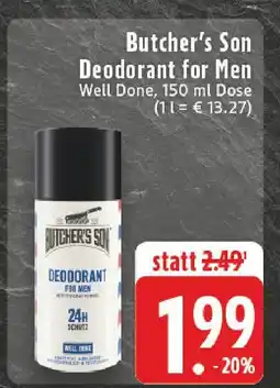 E-Center Butcher's son deodorant for men well done Angebot