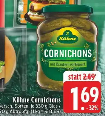 E-Center Kühne cornichons Angebot