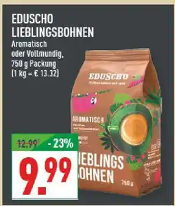 Marktkauf Eduscho lieblingsbohnen aromatisch oder vollmundig Angebot