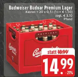 E-Center Budweiser budvar premium lager Angebot