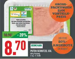 Marktkauf Heidemark puten schnitzel xxl Angebot