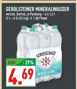 Marktkauf Gerolsteiner mineralwasser Angebot