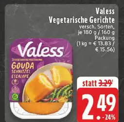 E-Center Valess vegetarische gerichte Angebot