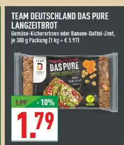 Marktkauf Team deutschland das pure langzeitbrot gemüse-kichererbsen Angebot