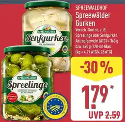 Aldi Nord SPREEWALDHOF Spreewälder Gurken Angebot