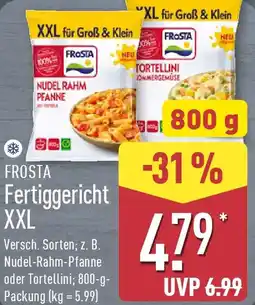 Aldi Nord FROSTA Fertiggericht XXL Angebot