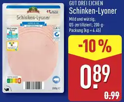 Aldi Nord GUT DREI EICHEN Schinken-Lyoner Angebot