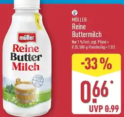 Aldi Nord MÜLLER Reine Buttermilch Angebot