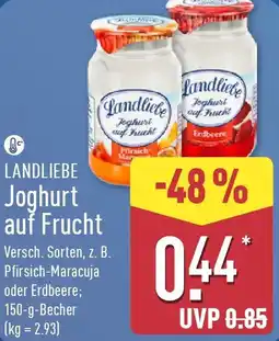 Aldi Nord LANDLIEBE Joghurt auf Frucht Angebot