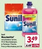 Wasgau Sunil Waschmittel Angebot