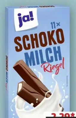 REWE Center ja! Schoko Milch Riegel Angebot