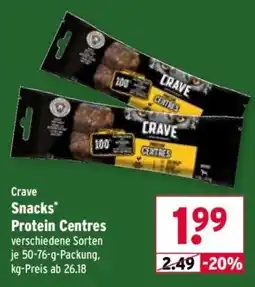 Wasgau Crave Snacks Protein Centres Angebot
