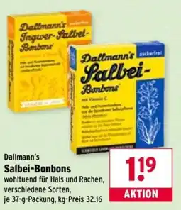 Wasgau Dallmann's Salbei-Bonbons Angebot