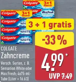 Aldi Nord COLGATE Zahncreme Angebot