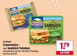 Wasgau Hochland Schmelzkäse- oder Sandwich-Scheiben Angebot