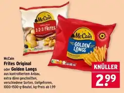 Wasgau McCain Frites Original oder Golden Longs Angebot