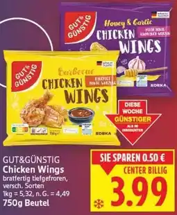 E-Center GUT&GÜNSTIG Chicken Wings Angebot