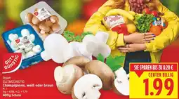 E-Center Polen GUT&GÜNSTIG Champignons, weiß oder braun Angebot