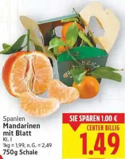 E-Center Mandarinen mit Blatt Angebot