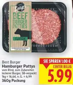 E-Center Best Burger Hamburger Pattys Angebot