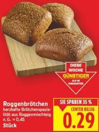 E-Center Roggenbrötchen Angebot