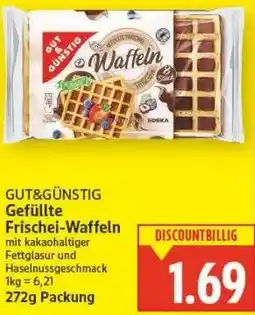 E-Center GUT&GÜNSTIG Gefüllte Frischei-Waffeln Angebot